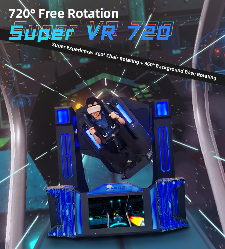 Single Seat 720 Rotation 9d Vr Machine Virtual Reality Flight Simulator