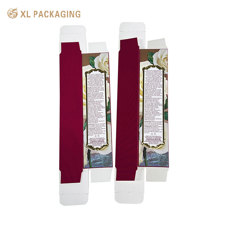 Luxury Paper Foldable Card Box Lipstick Cosmetic Serum Bottle Packaging Eco Friendly