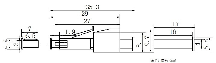 Polarization Insensitive Lc Fiber Optic Attenuator Two Hinges Low Return Loss