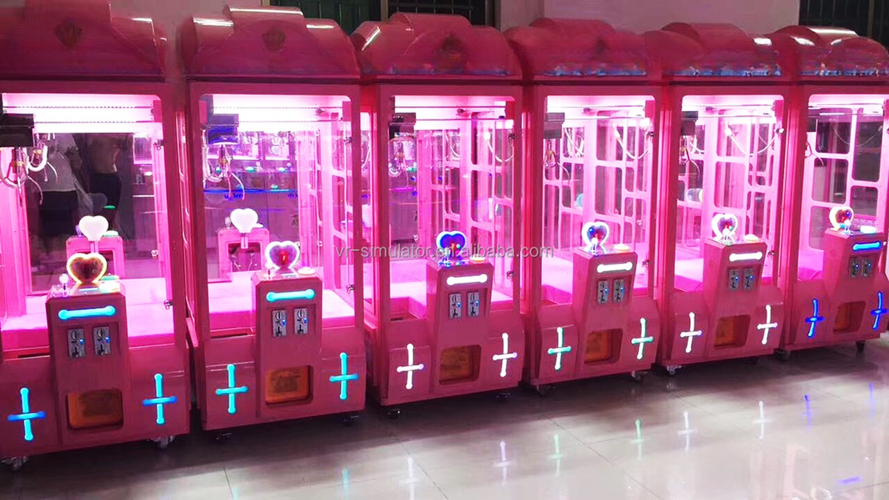 Earn money claw stuffed toys 1 player coin operated doll toy crane game machine for shopping mall