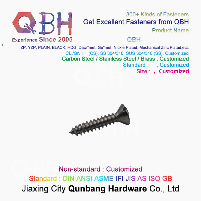 Self Tapping Cross Countersunk Head Screws M3-M5 304 Stainless Steel