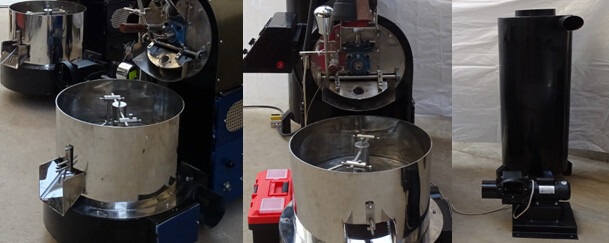 304ss 3kg Capacity 0.35kg/Hr Gas Coffee Roaster With Coffee Cooling Tray