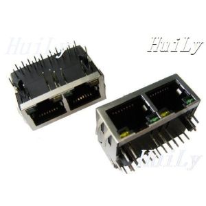  RJ45+Transformer 1x2 10/100M +LED Manufactures