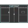 Buy cheap Black Portable Modular Data Center Solutions Double Row 5KW 18 Cabinets from wholesalers