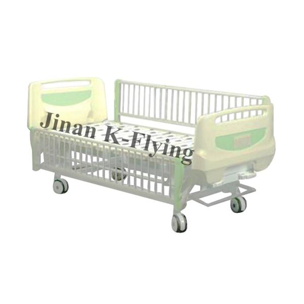 Two Cranks ABS Plastic Hospital Nursing Bed For ICU