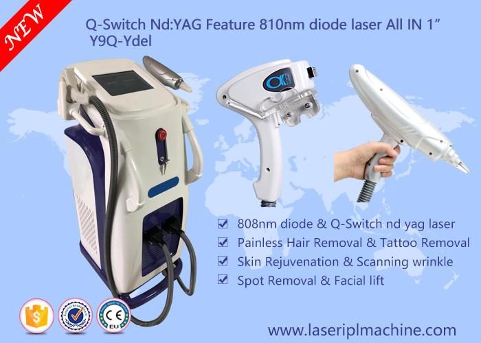 Q Switch Multifunction Beauty Machine Laser Hair Removal Machines For Salons
