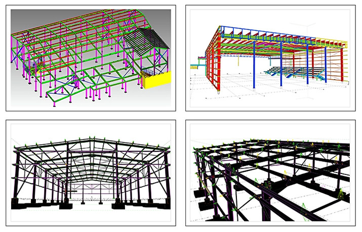 Peb Q235 UV Resistant Warehouse Steel Structure Metal Building Materials Storage Shed