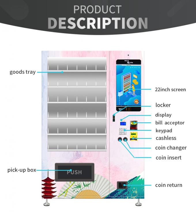 Traditional Folding Fan Custom Metal Vending Machine Elegant Aluminium Door