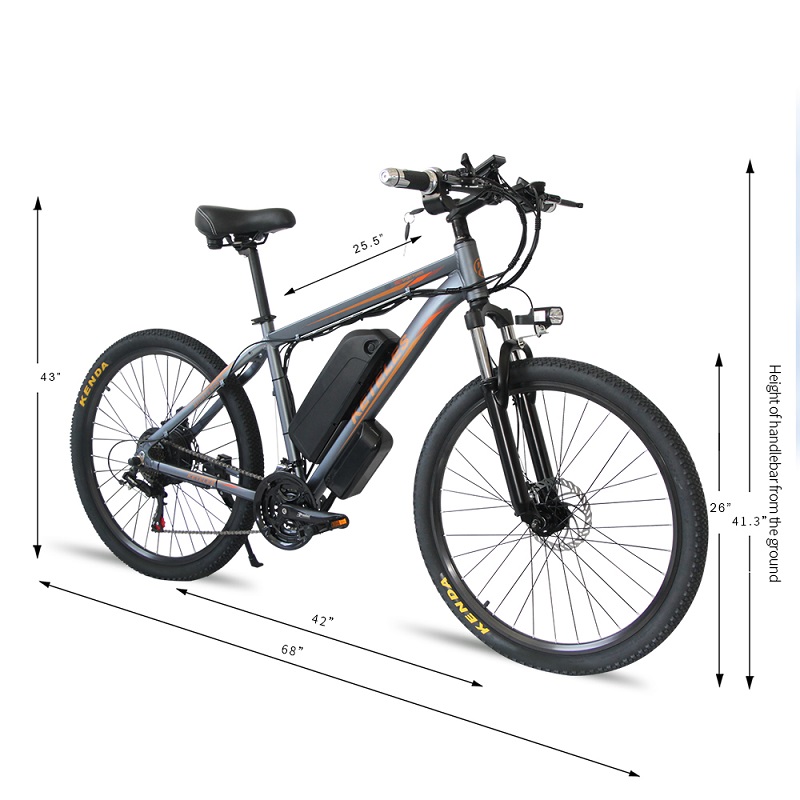 130km 26 Inch Electric Mountain Bike , 23AH Battery Powered Mountain Bike