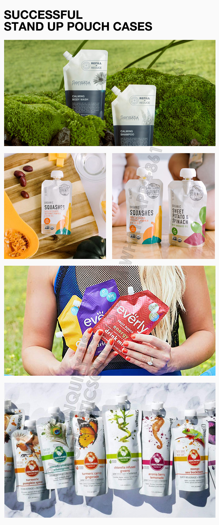 Barrier Stand Up Doypack For 500ml 1000ml Liquid Food Pour Spout Pouch Customize Volume Aluminum Foil Top Handle