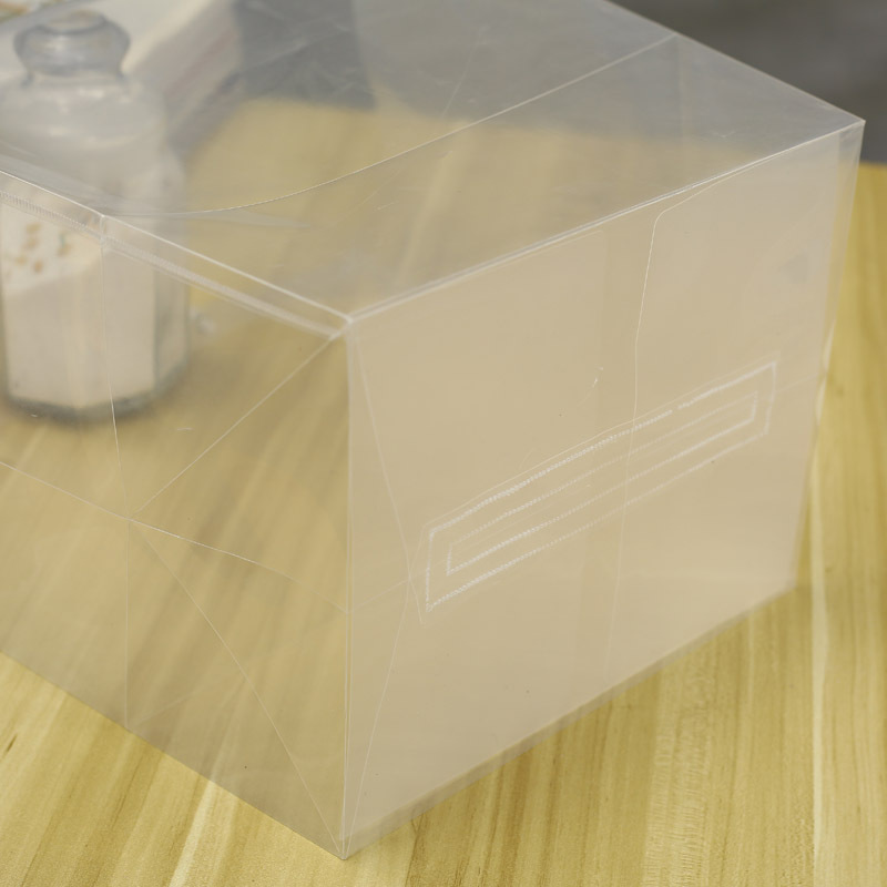 Flower shop transparent PP bag baking square wide bottom large size cake tote bag potted fruit gift packaging