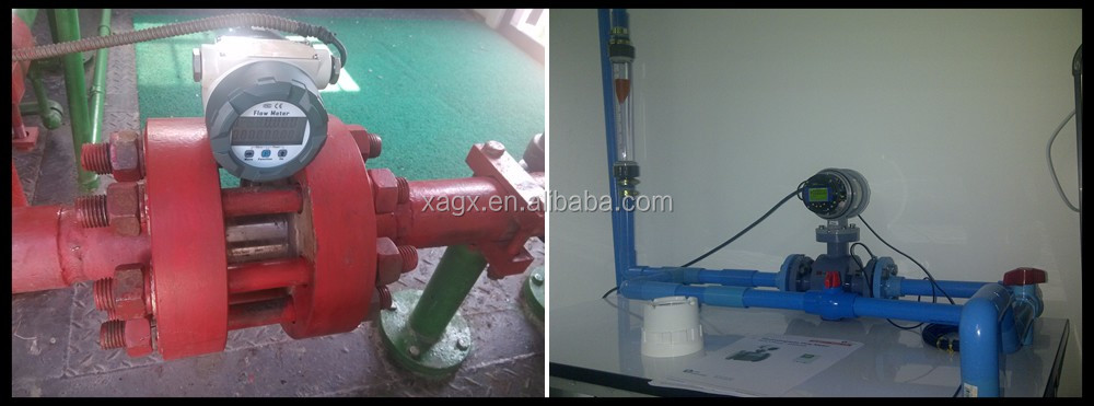 Stainless Steel Turbine Fuel / Diesel Flow Meter 24VDC with communication RS485 or MODBUS
