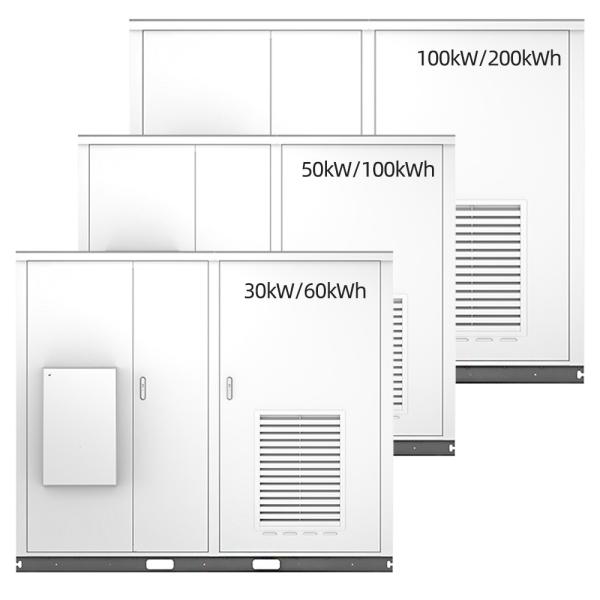 60KWh To 200kWh Portable Energy Storage Cabinet For Industrial High Capacity