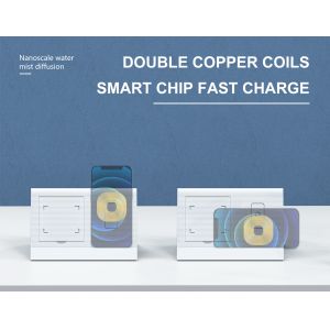 DC5V Multifunction Wireless Charger Mini Humidifier Aroma Diffuser 250ml