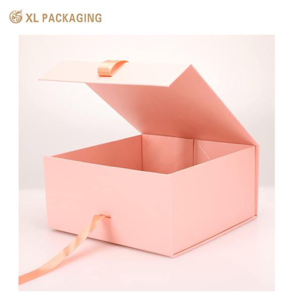 Customized Logo Luxury Cardboard Gift Boxes Collapsible Folding Rigid Paper