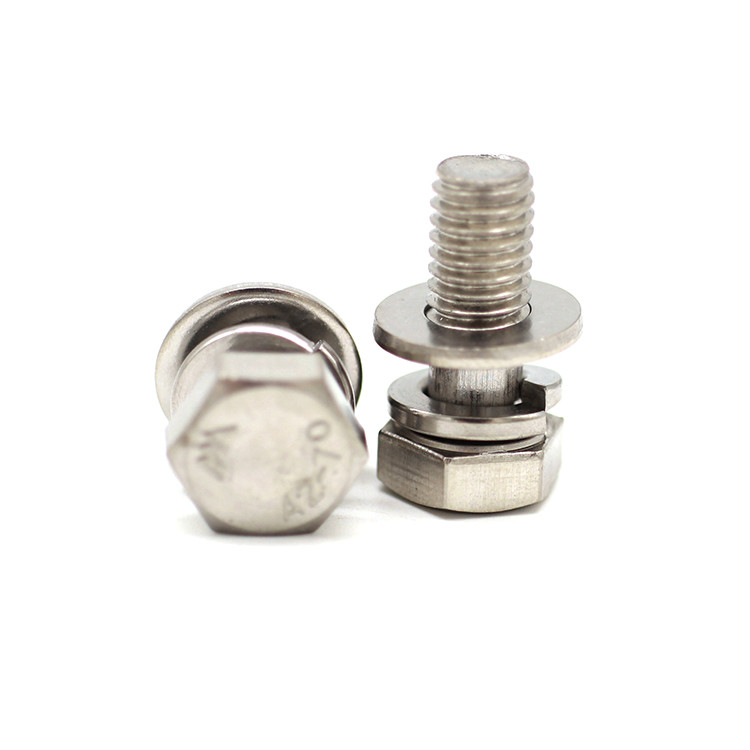 DIN931 Customized Fastener Stainless Steel Hex Bolt Nut And Washer