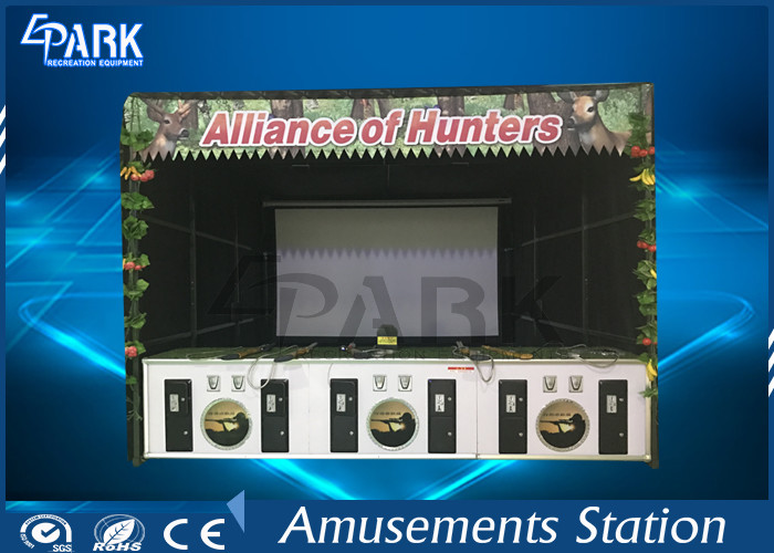 1800W 1 - 6 Players Shooter Arcade Machines / 3D Shooting Game Simulator