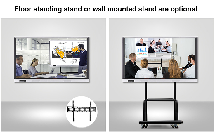 55 Inch Interactive Conference Room Touch Screen Android Monitoring
