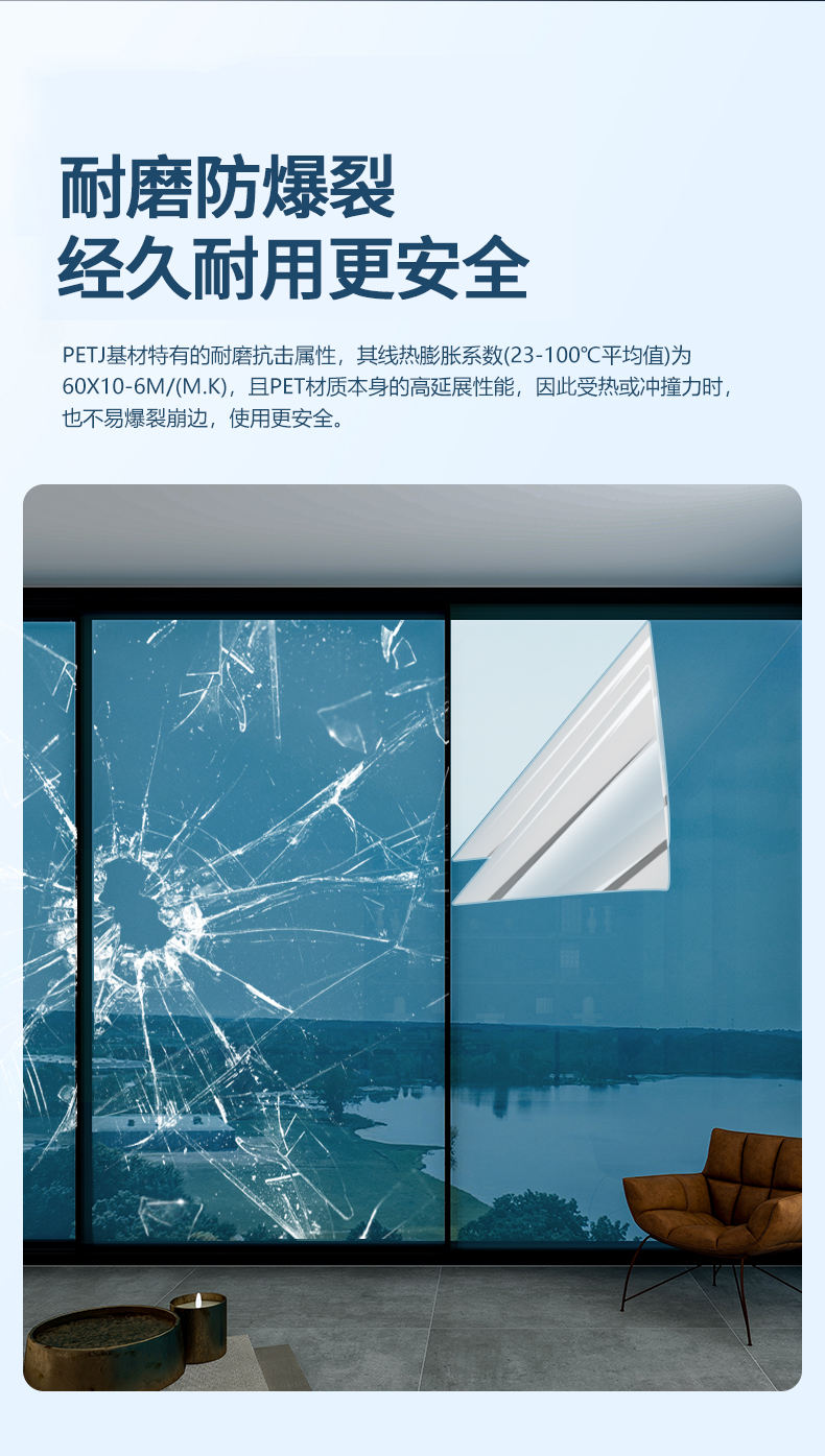 Customized Length Window Glass Film One Way Visible Privacy Protection Explosion Proof Heat Insulation Ideal for Summer