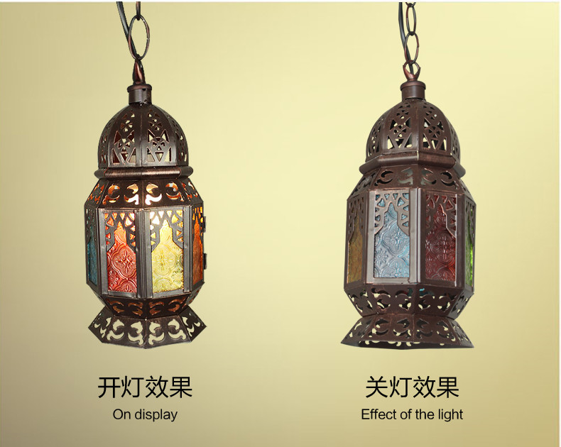 Bohemia Black coffee shop pendant lights Southeast pot color bar garden pendant lamp(WH-DC-40)