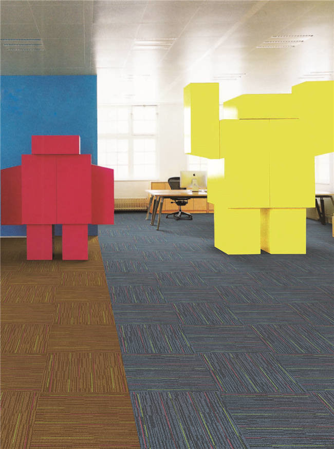Roman - R61 Commercial Carpet Tiles 50 Cm X 50 Cm Tile Size CE Certified