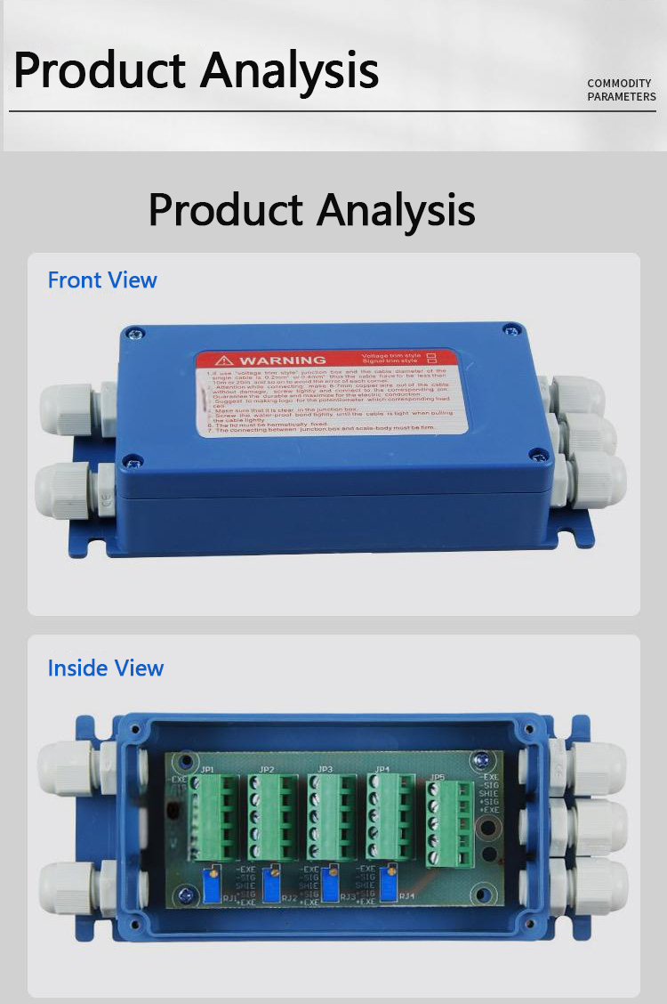 Customized Support ODM 5 Hole Plastics Junction Box for Weighing Scale by SOHE