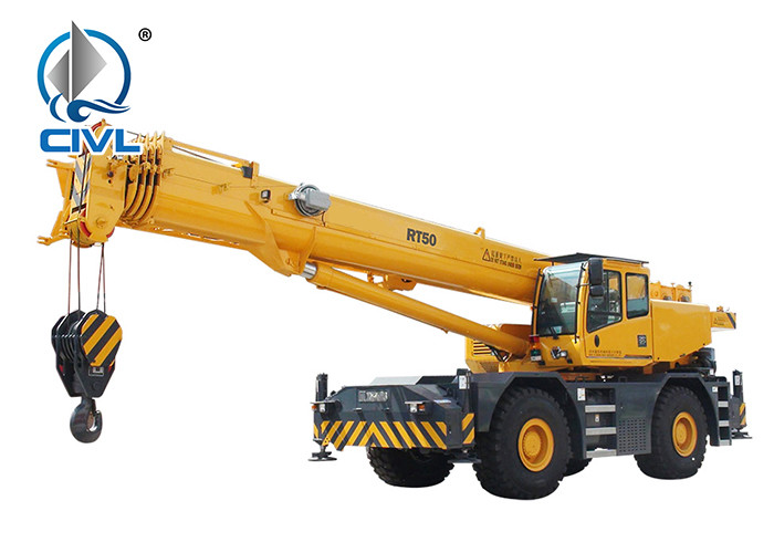 CVRT50 Jib Stowed Under 55m Truck Mounted Lattice Boom Crane