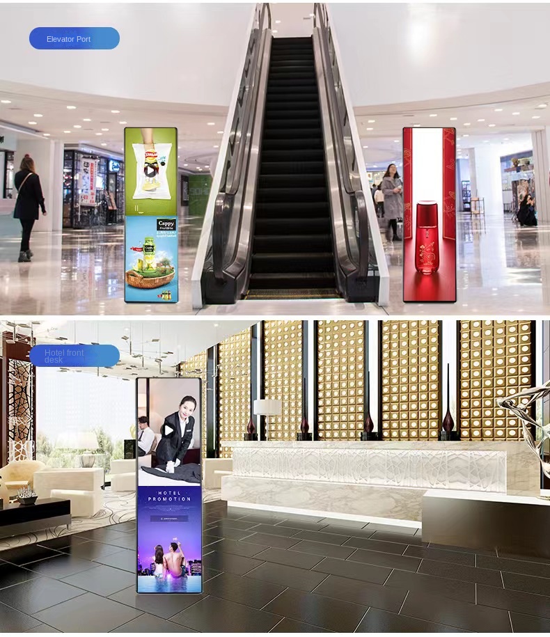 P2.5 P3 P4 LED Poster Display HD Full Color Digital Poster Screen 170 View Angle