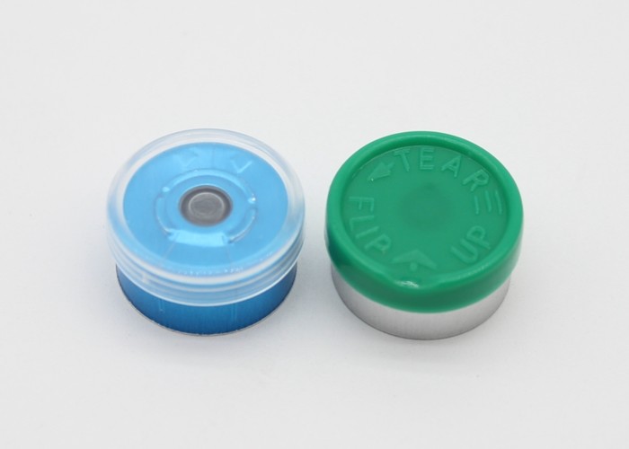 13mm Multi Color Aluminum Plastic Caps , GMP Standard Tear Off Seal