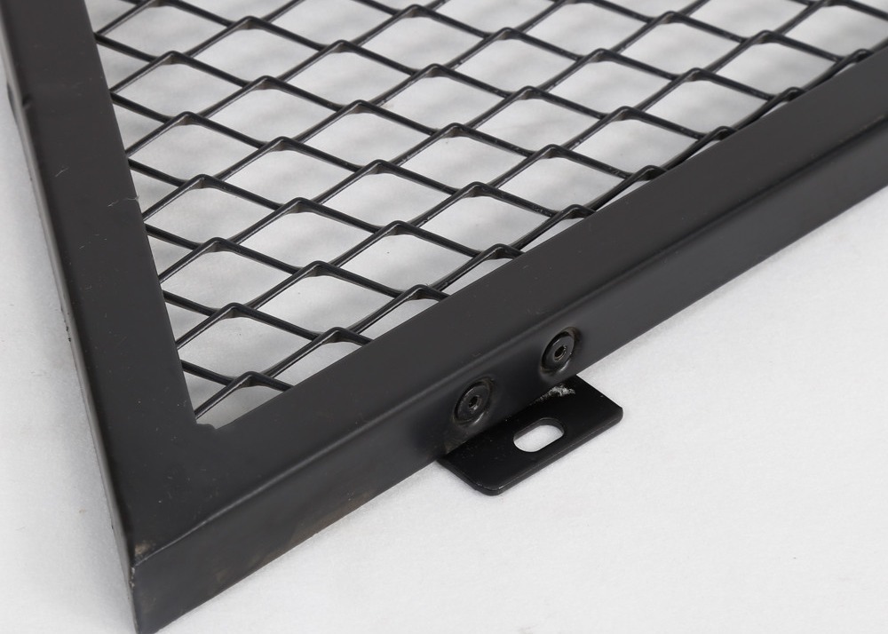 Powder Coated Aluminium Expanded Metal Mesh 1*2m For Building Cladding Facade