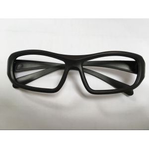  Disposable Cinema 3D Glasses Linear Polarized Black ABS Plastic Frame Manufactures