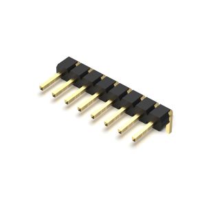 Pin Header Connector 2.00mm Single Row Right Angle TYPE 1*2PIN To 1*40PIN H=2