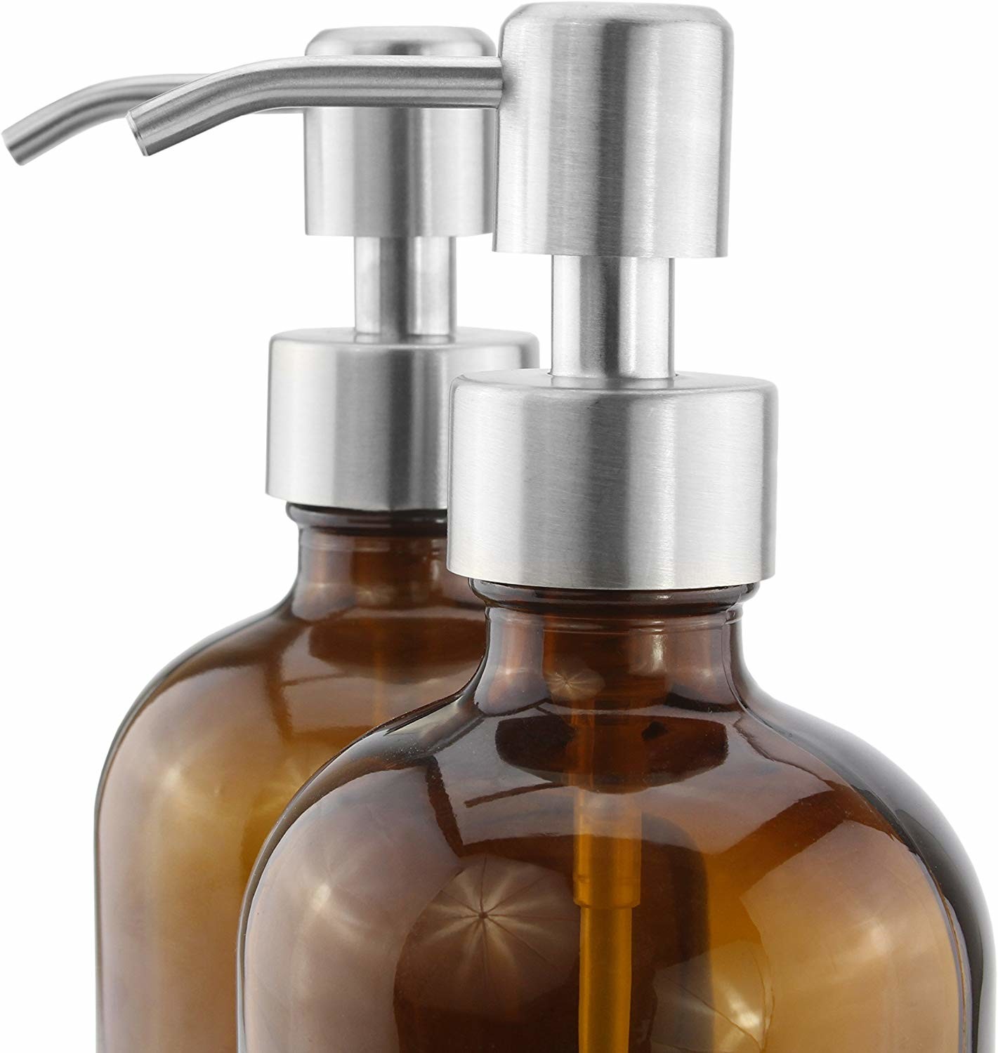 Aluminum Silver Liquid Soap Dispenser Pump Customized Tube Length
