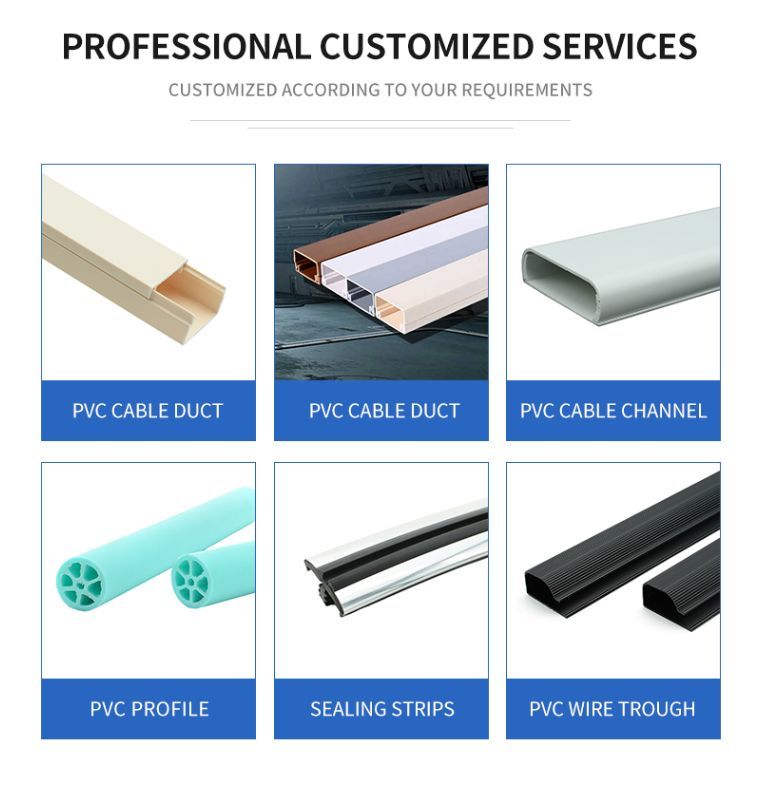 Plastic Construction Profile Extruded Profiles PVC/ABS/PC/PE/PP PVC Extrusion Profile