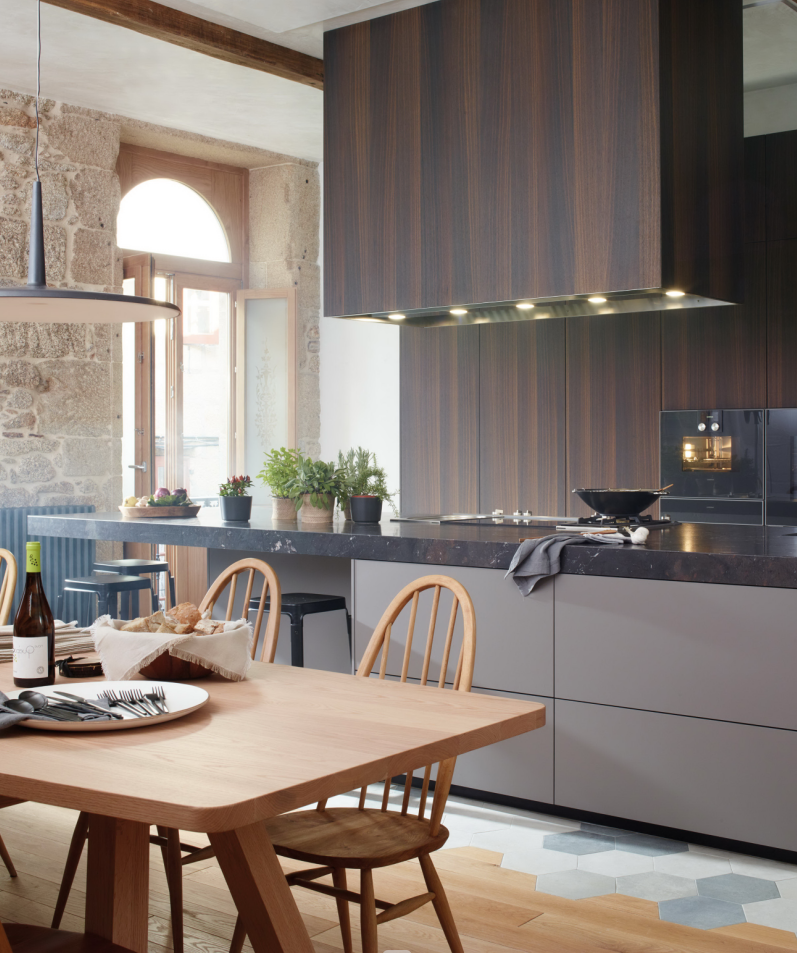 Flat Edge Plywood Door Material High End Waterproof Modern Design Modular Kitchen Cabinet