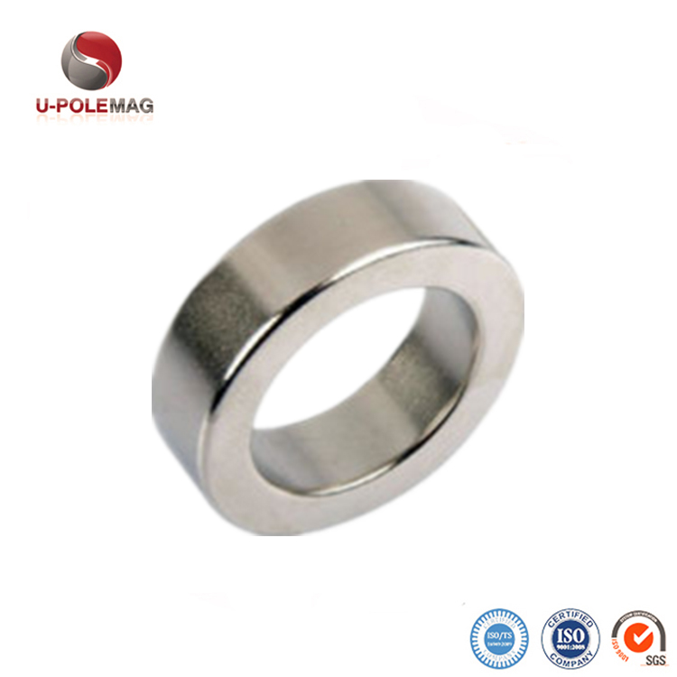 Ni-Cu-Ni Coating Grade N52 NdFeb Permanent Large Ring Neodymium Magnet for Industrial