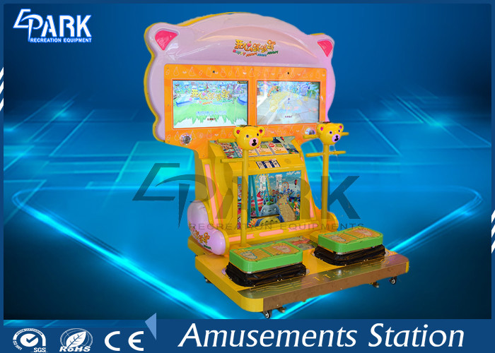 2 Players Amusement Coin Operated Happy Jump Game Machines CE Certificate