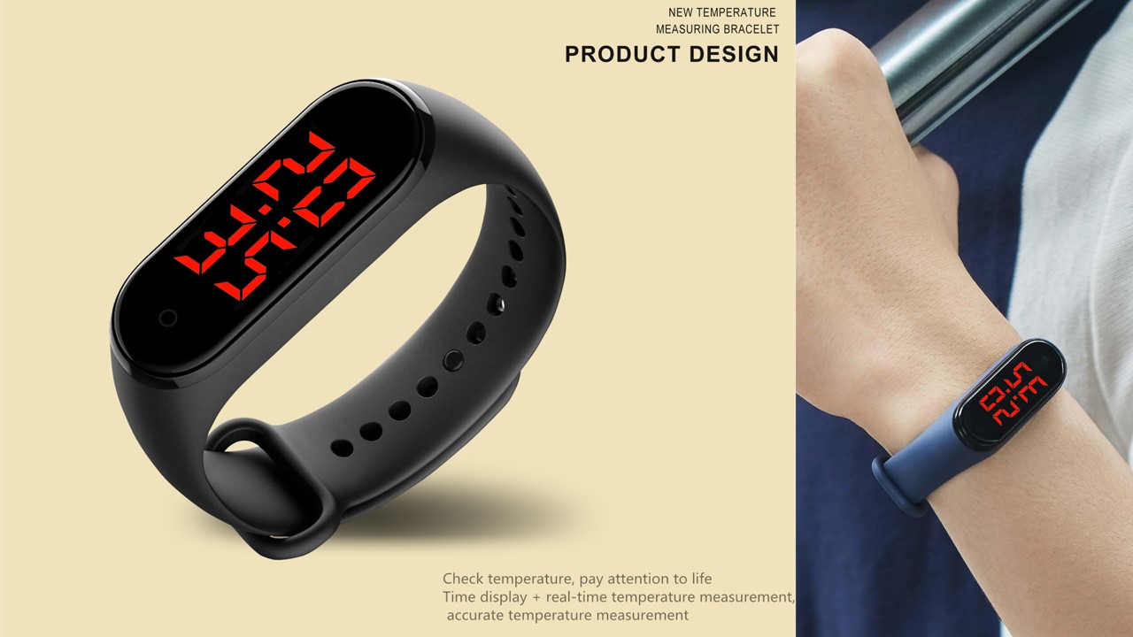 NFC V7smart Bracelet Electronic LED Display Ladies Android Smartwatch High Precision