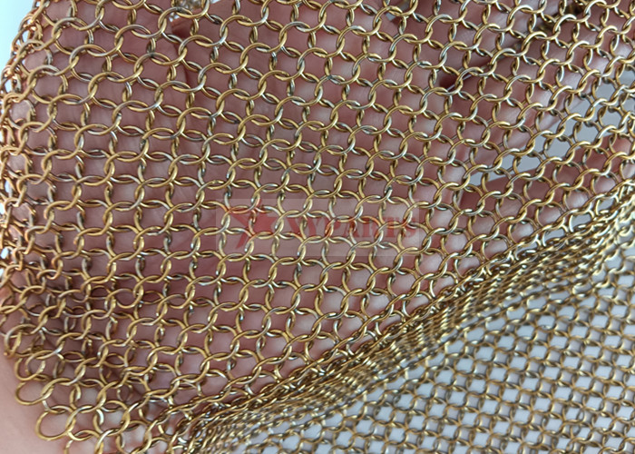 Welded Type Stainless Steel Chain Mail Ring Mesh Drapes By 7mm Mesh