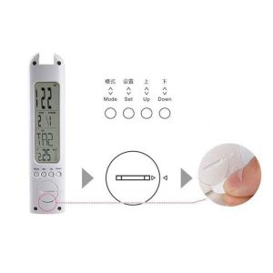 White Dimmable Led Desk Lamp , Smd Led Foldable Desk Lamp With Calendar Clock