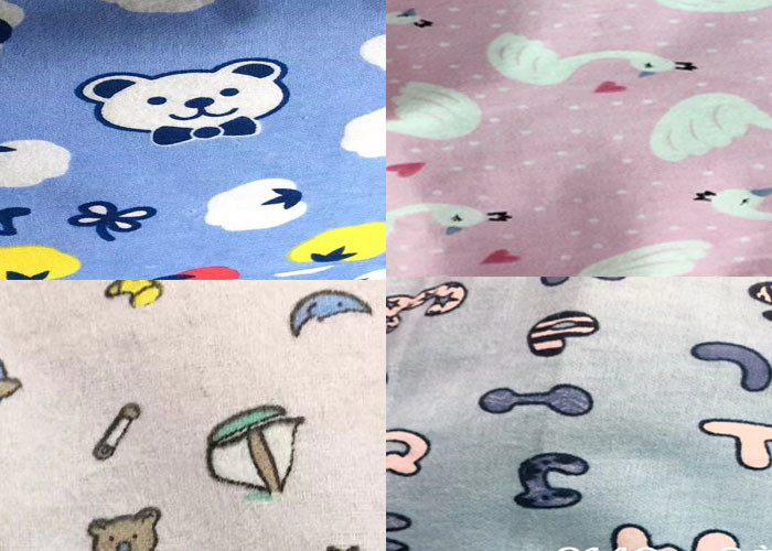 Textile Printing Home Textile Fabric Cotton Reactive Print Flannel Fabric For Baby