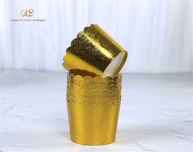 Food Grade Sustainable Aluminum Foil Cupcake Baking Cups