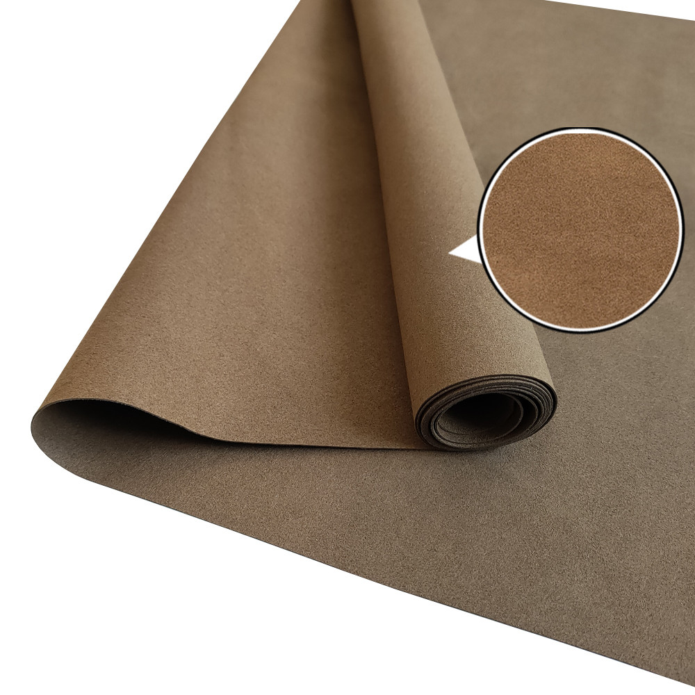 Brown Black Abrasion-Resistant Breathable Microfiber Leather Seat Fabric Wholesale