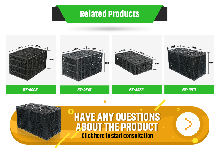 1000*500*500MM Underground Attenuation Tanks for Rainwater Collection and Infiltration