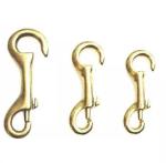 Brass Bolt Snap Open End Trigger Snap Hook Bronze Fixed Eye Hooks