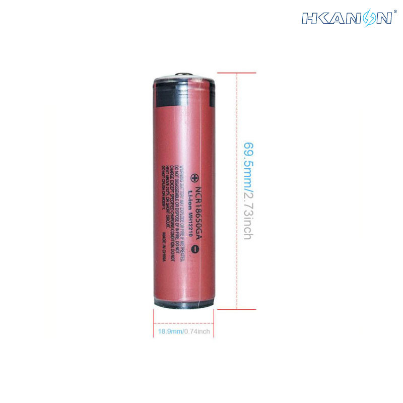 Rechargeable Cylindrical Sanyo ncr18650ga Lithium Ion Battery Cell 3.7V 18650 26650