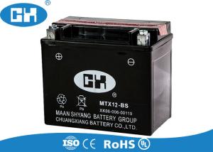  High Output Motorcycle Battery Semi Free Maintenance , 12v 12Ah Dry Cell Motorcycle Battery Manufactures