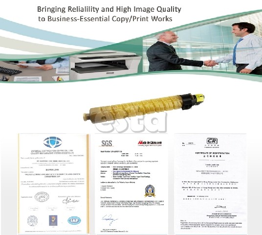 Toner Ricoh Aficio MP C2500 / MP C3000 Ricoh Color Toner Pages Yield Per 20000