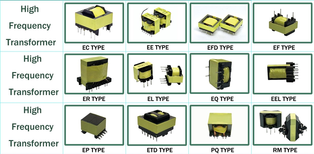 High Voltage EE42 HF Transformer With Wire and Hard Pins 5+5