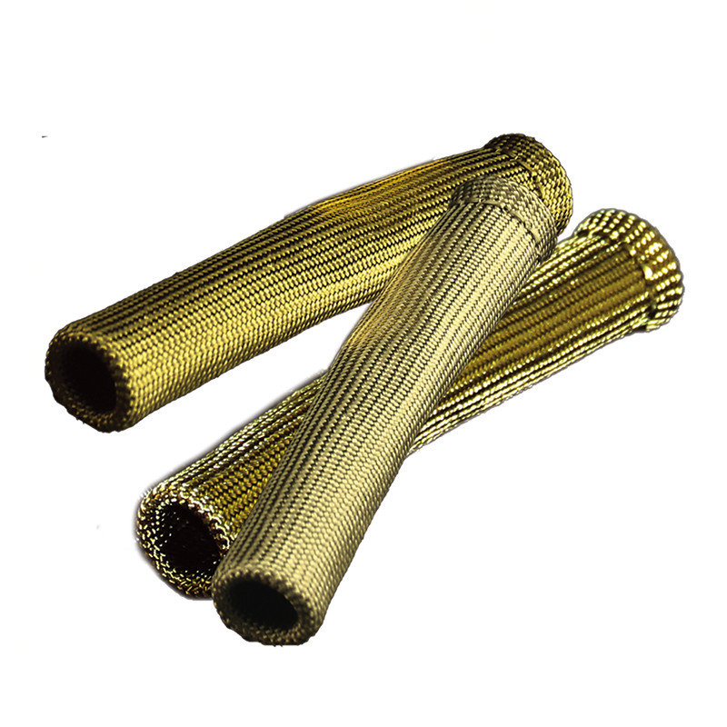 2"x6.5" Titanium 1000°C Spark Plug Wire Boot Protective Sleeve with Silica Fabric Basalt Fabric